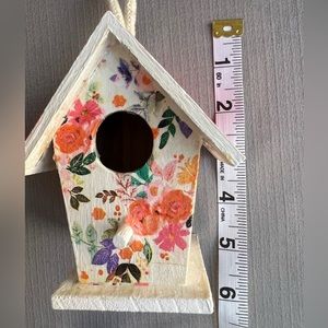 Wood birdhouse Summer/Spring/ Garden /
Painted & decoupaged